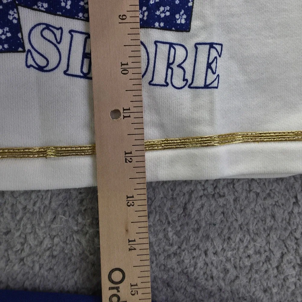 Vintage Carters Kids 6X Ship To Shore Nautical Sweatshirt Pants Set Blue White